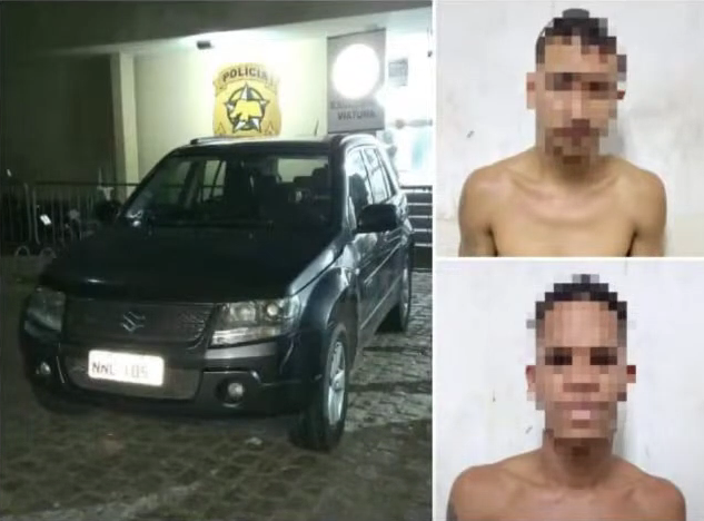 [VÍDEO] Homens são presos em motel com carro roubado e dizem que foram "namorar"