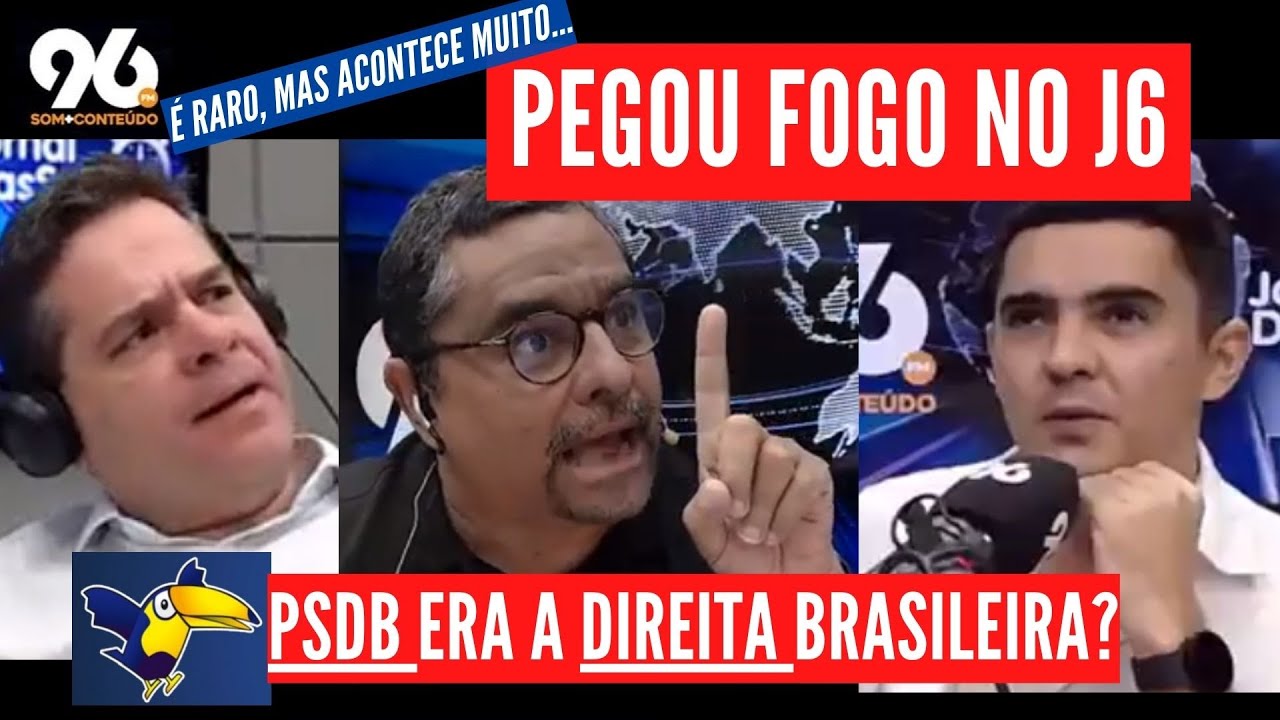 [VIDEO] Discussão no Jornal das 6 pega fogo: PSDB era a "Direita Brasileira"? 