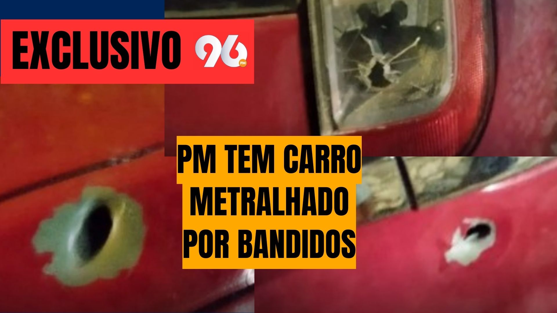 [VIDEO] Exclusivo: Sargento da PM é alvo de tentativa de assassinato e tem carro metralhado no RN