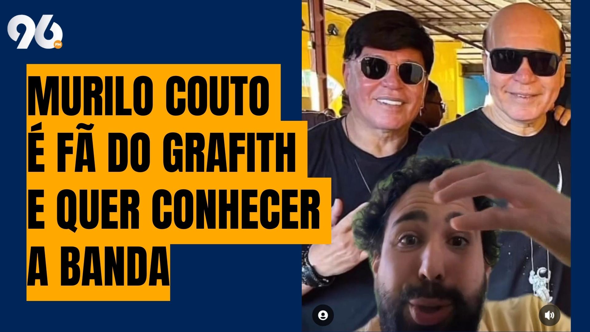 [VIDEO] Humorista do SBT se revela fã da  Banda Grafith: "Se isso não for peruca, eu tô maluco"