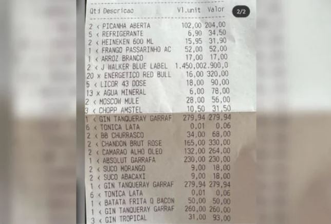 Homem finge passar mal para não pagar conta de R$ 6 mil em bar, mas acaba preso