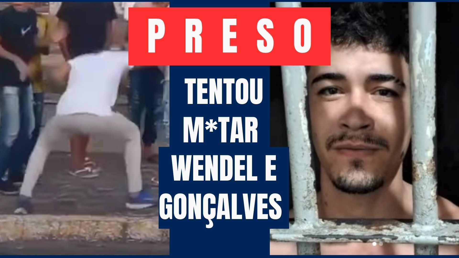 [VIDEO] Suspeito de atentado contra Wendel e Gonçalves é preso e sorri durante entrevista