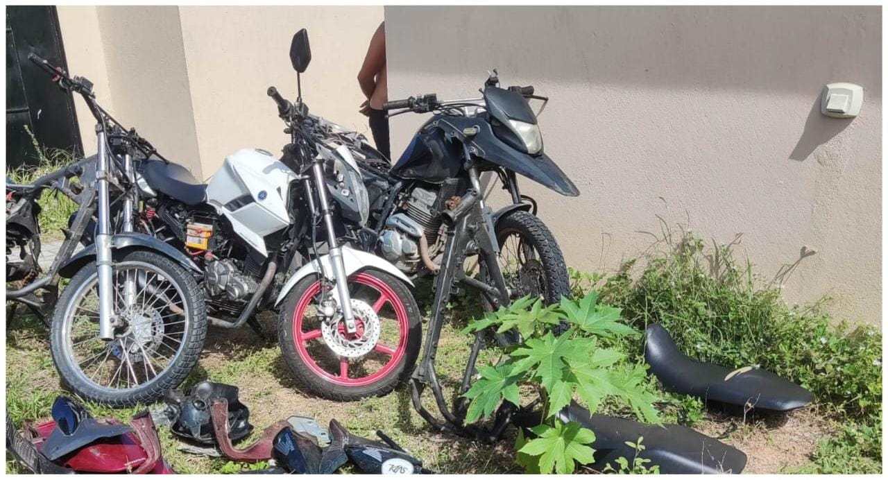 Polícia Militar descobre desmanche de motos e armas no centro do bairro de Mãe Luiza