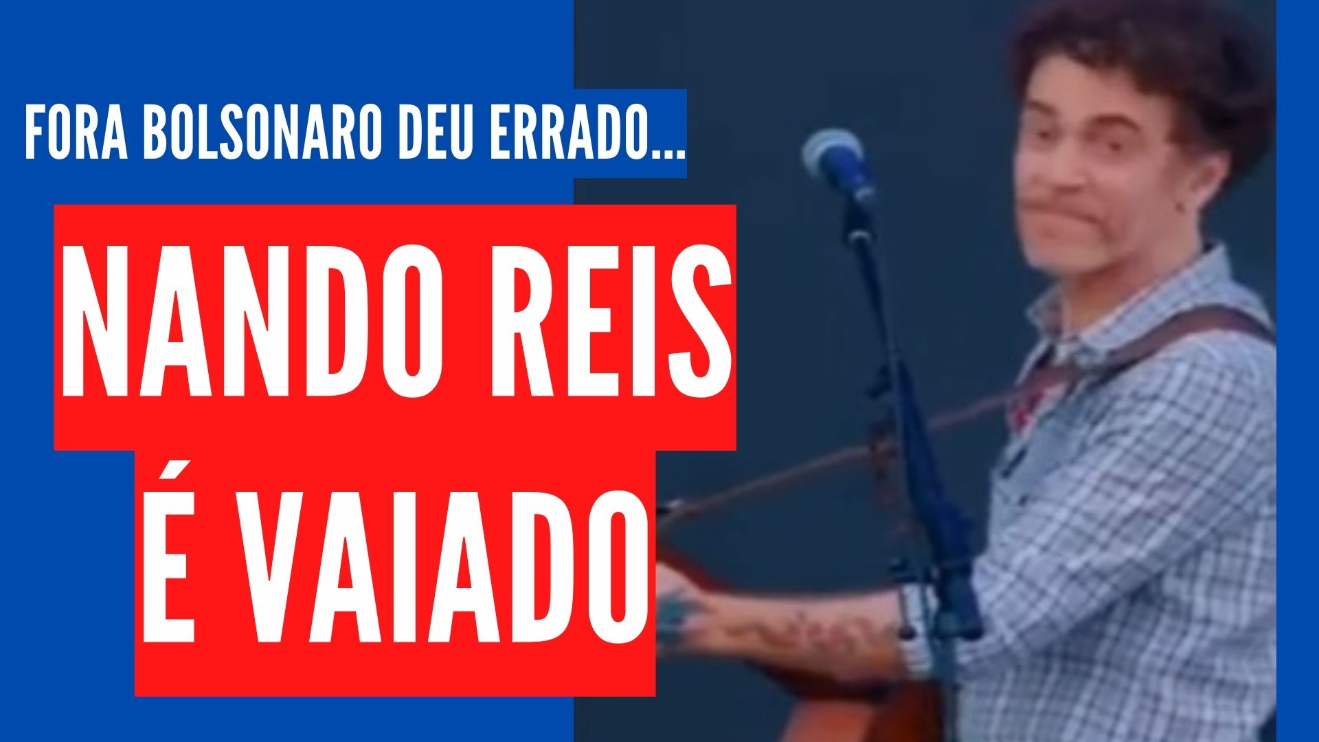 [VÍDEO] Nando Reis tenta puxar "Fora Bolsonaro" em show e acaba vaiado