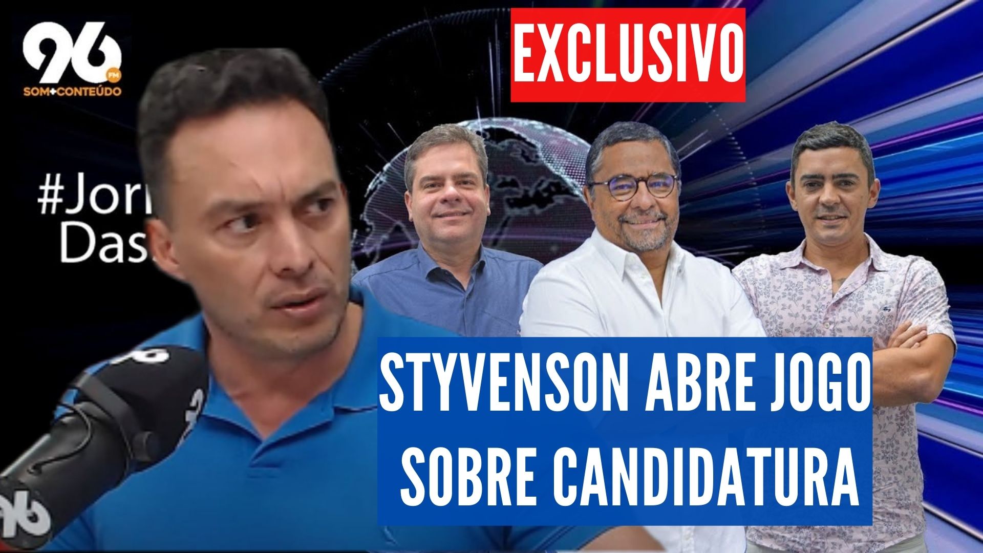 [VIDEO] Exclusivo: Styvenson abre jogo sobre candidatura e fala como seria um governo dele no RN