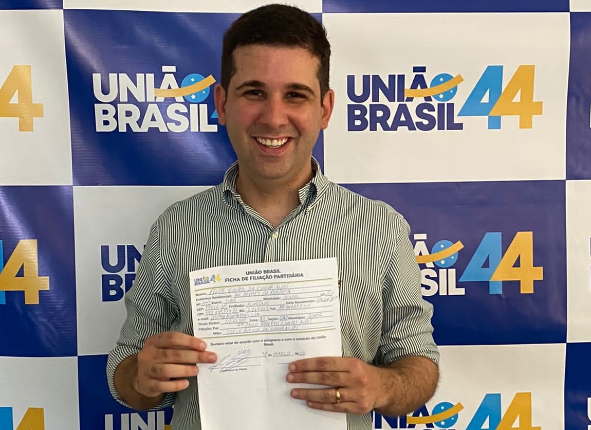 Felipe Alves se filia ao União Brasil e anuncia que vai disputar vaga de deputado estadual