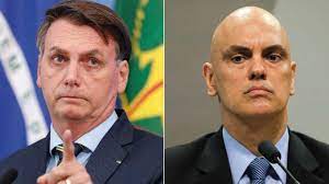 Bolsonaro ajuíza notícia-crime contra Alexandre de Moraes por abuso de autoridade