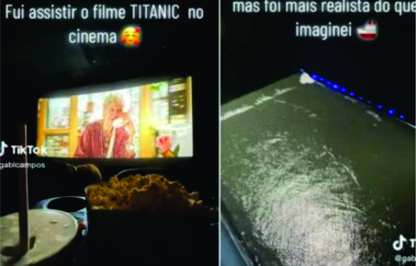 Cinema alaga durante exibição de Titanic: “Tecnologia evoluindo”