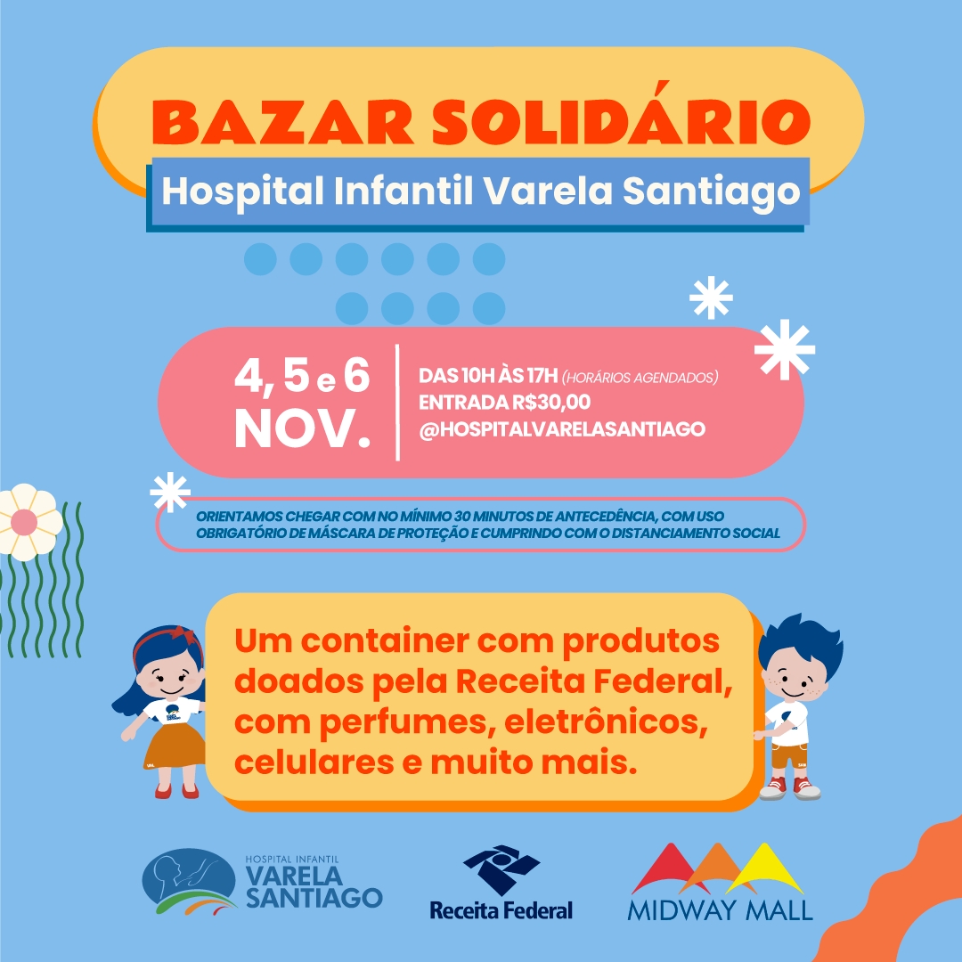 Varela Santiago promove Bazar Solidário com produtos doados pela Receita Federal