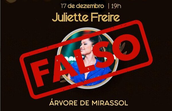 Prefeitura desmente fake news sobre show de Juliette Freire em Natal