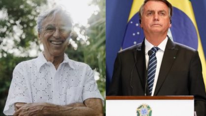 Caetano Veloso quer processar Bolsonaro  por uso de músicas nas redes sociais, diz advogado