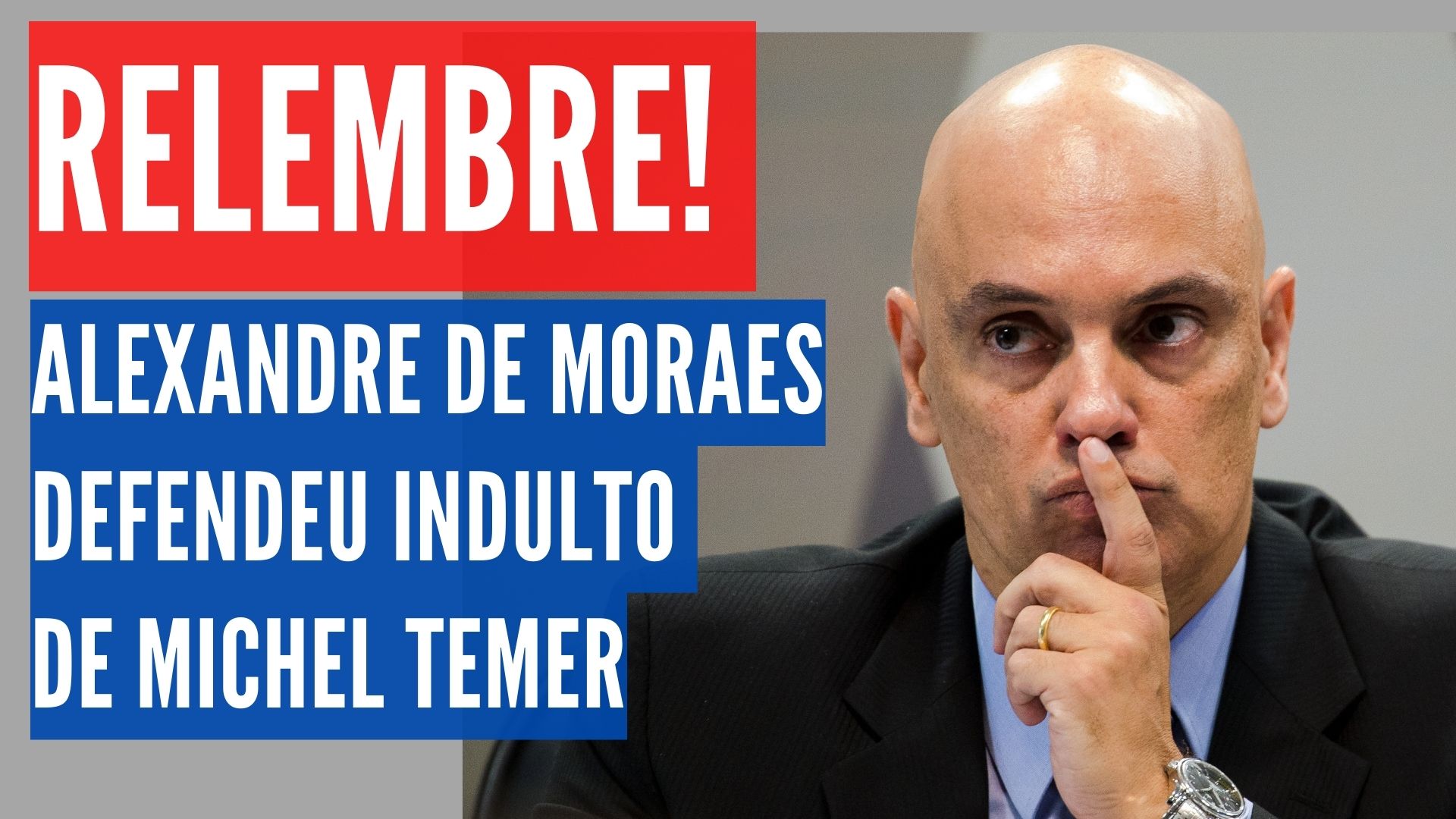 [VIDEO] Relembre a "defesa" que Alexandre de Moraes fez do indulto de Temer