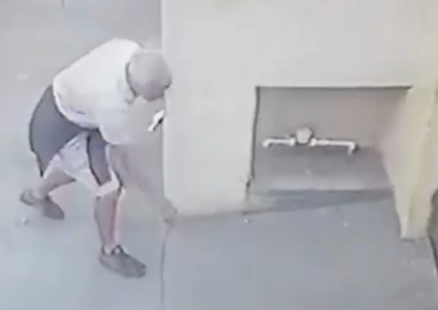 VIDEO: Homem é flagrado jogando carne envenenada para cachorro