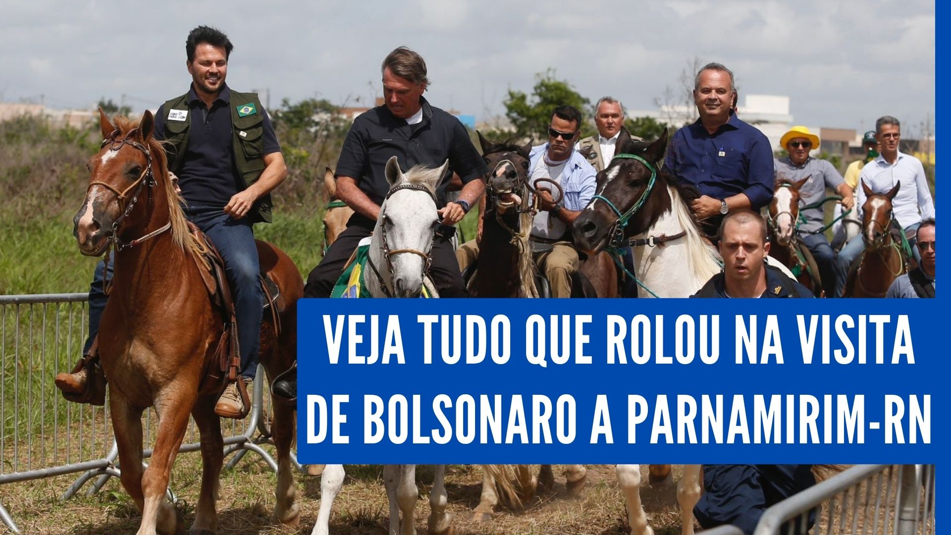 [VIDEO] Visita de Bolsonaro ao RN: cavalo; "vem cá, moleque"; "Fora PT" e retorno da luta do "bem contra o...