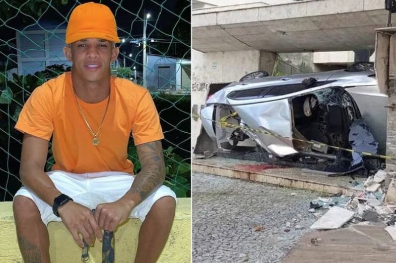 [VÍDEO] Imagens mostram momento do acidente que matou MC Biel Xcamoso