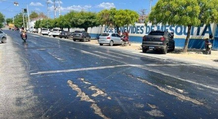 Forte calor derrete asfalto e faz pneus de carros grudarem no Nordeste