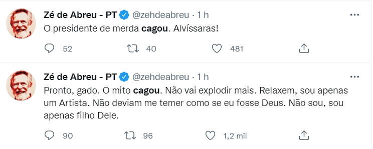 Esquerda ironiza doença de Bolsonaro e viraliza termo "cagou"