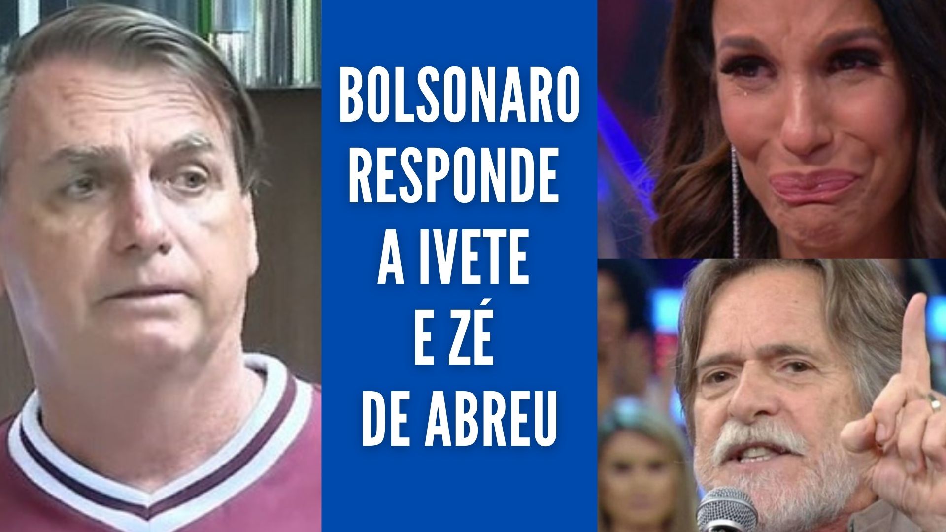 [VIDEO] Bolsonaro cutuca Ivete e Zé de Abreu e anuncia limite de R$ 500 mil para Lei Rouanet