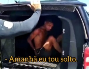 [VIDEO] Na Grande Natal, homem é preso e debocha: "Estou acostumado. Amanhã, estou solto"