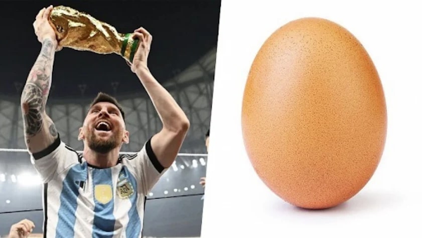 Messi passa 'foto do ovo' e tem publicação mais curtida do Instagram