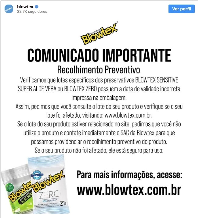 Marca famosa de camisinha emite alerta para venda de produto com validade errada; veja se você está 'seguro'