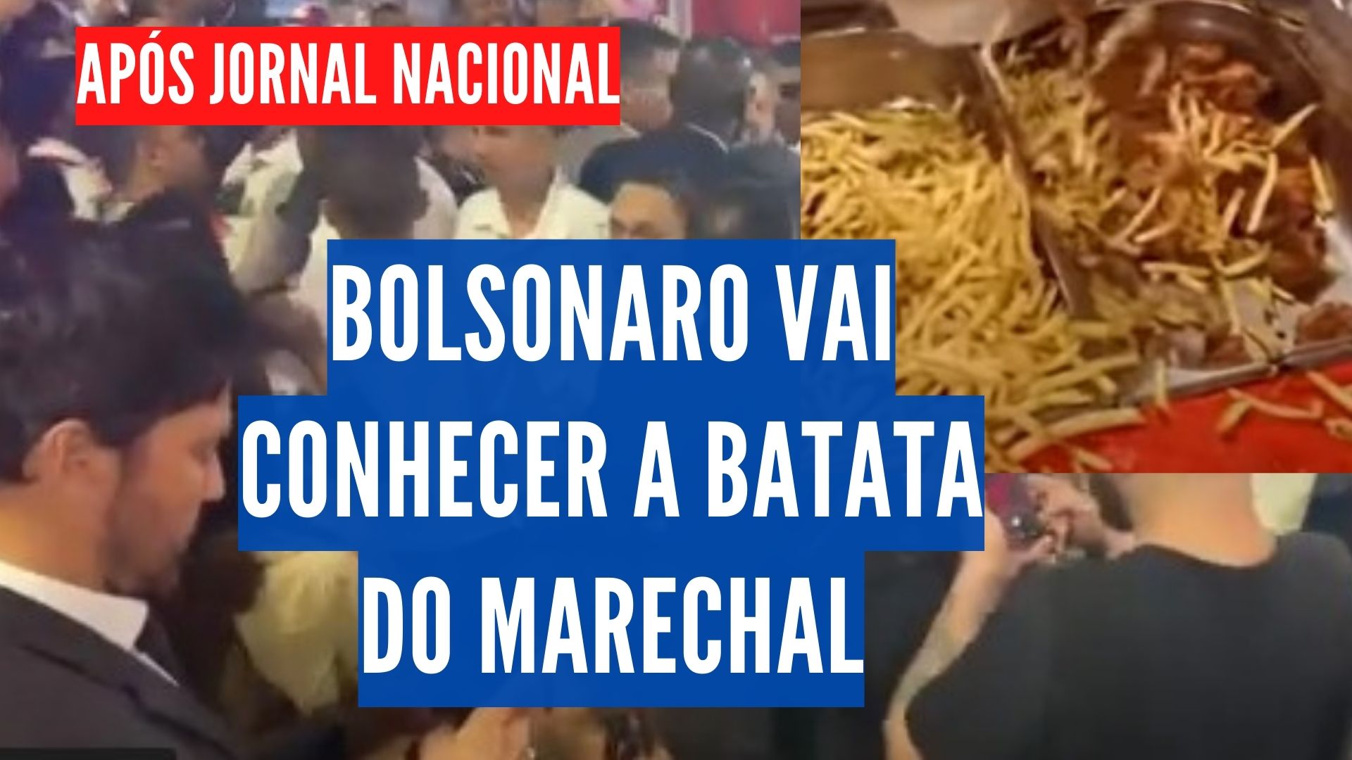 [VIDEO] Após entrevista no JN, Bolsonaro reúne multidão e vai conhecer Batata do Marechal