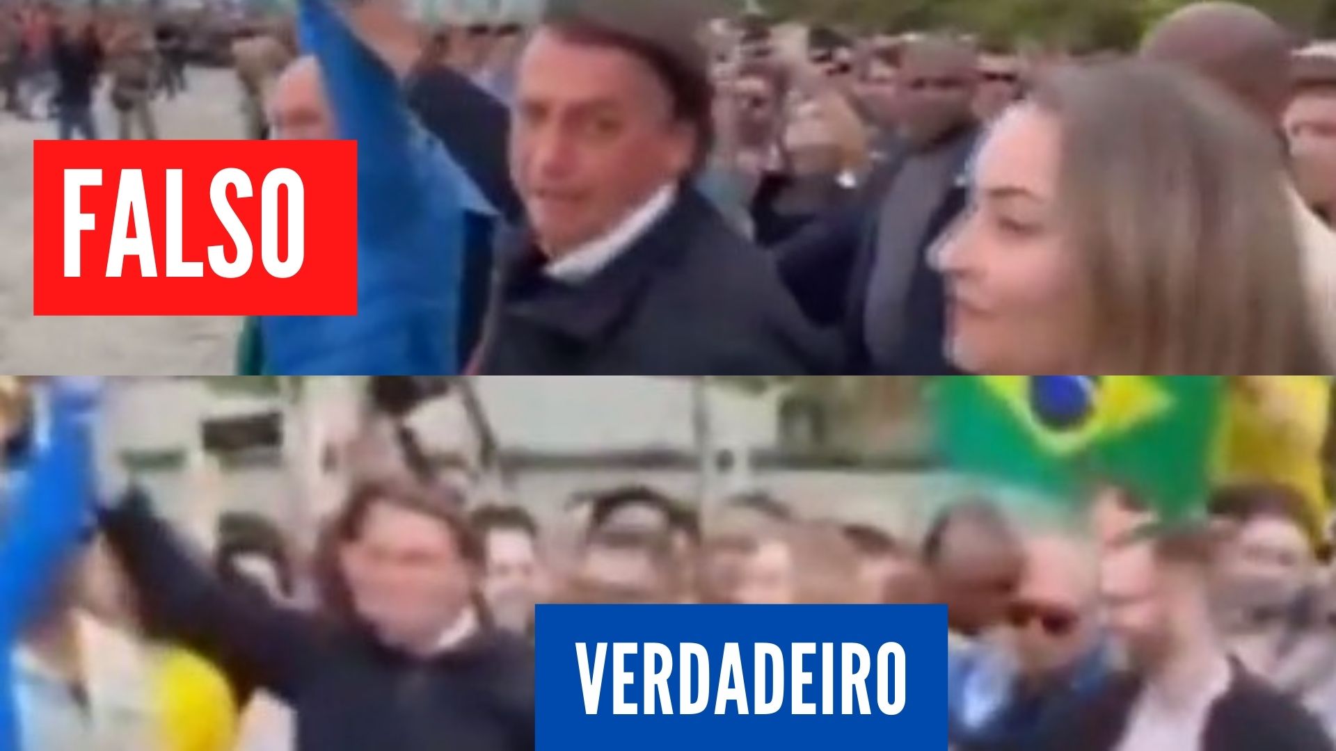 [VIDEO] Ângulo de vídeo provoca mal-entendido e hastag "Bolsonaro odeia mulheres"