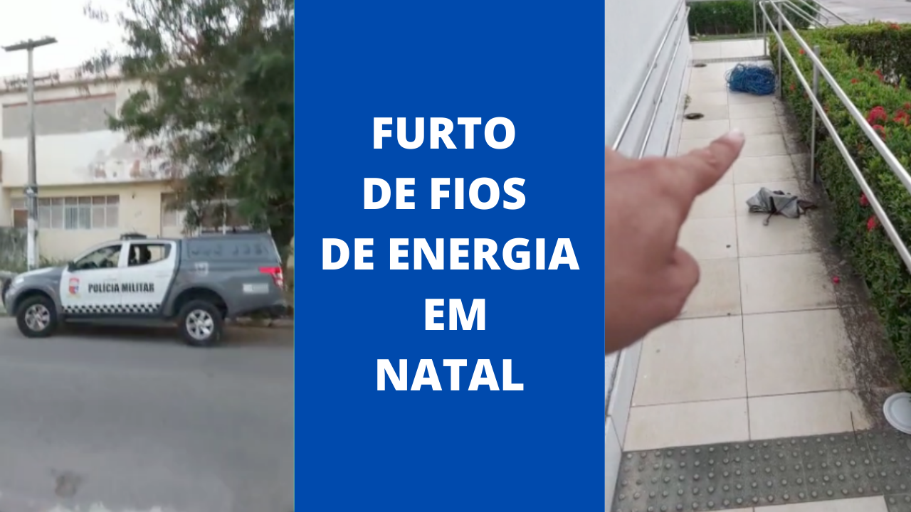 [VÍDEO] Ouvinte mostra momento em que suspeito furta fios de energia em Natal