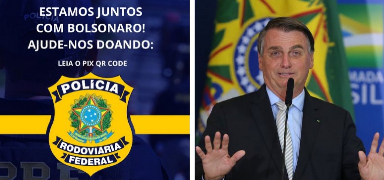 Hacker invade perfil da PRF e pede Pix para Jair Bolsonaro