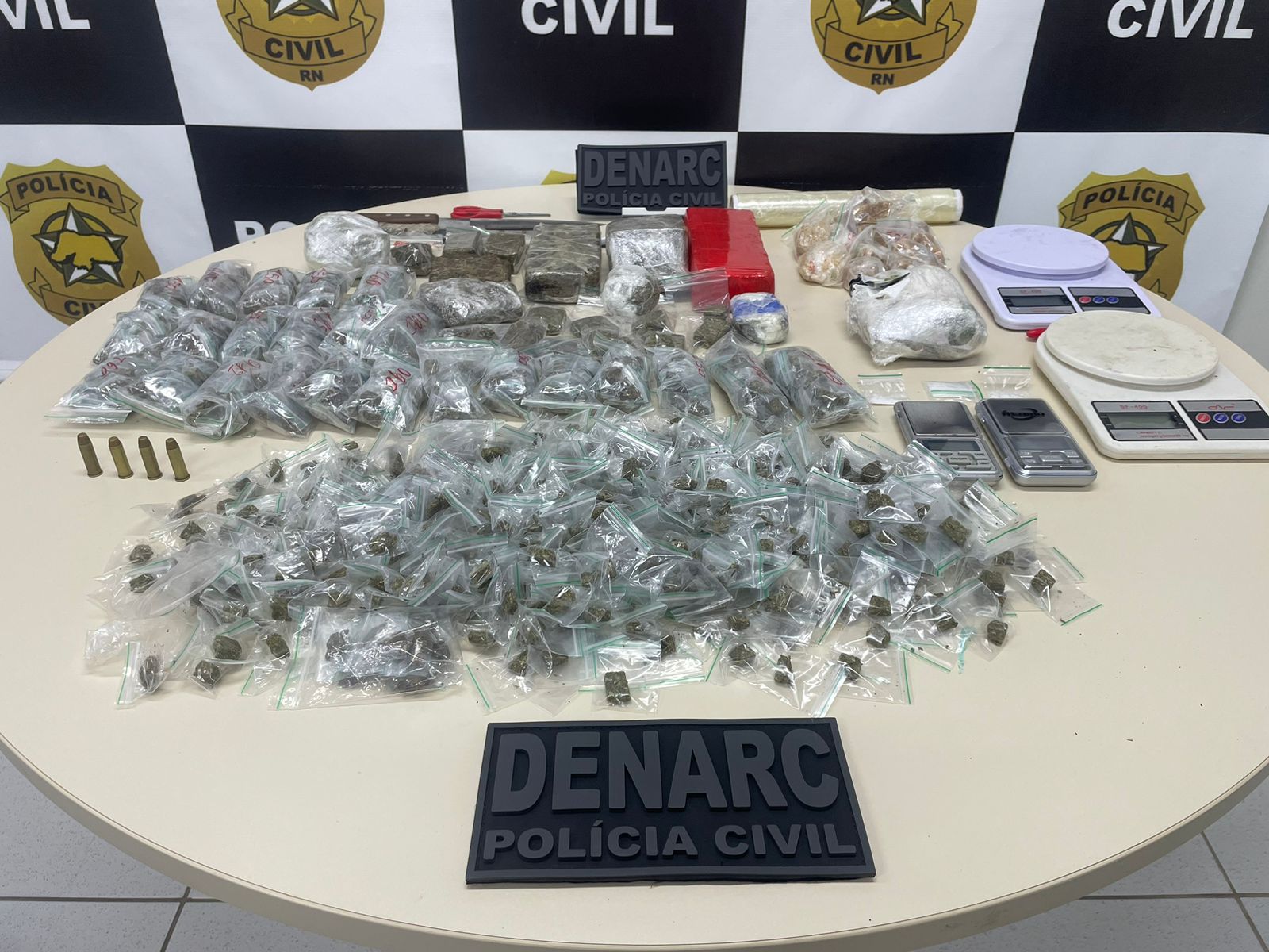 Polícia Civil apreende drogas na Grande Natal e dá prejuízo de mais de R$30 mil para o tráfico