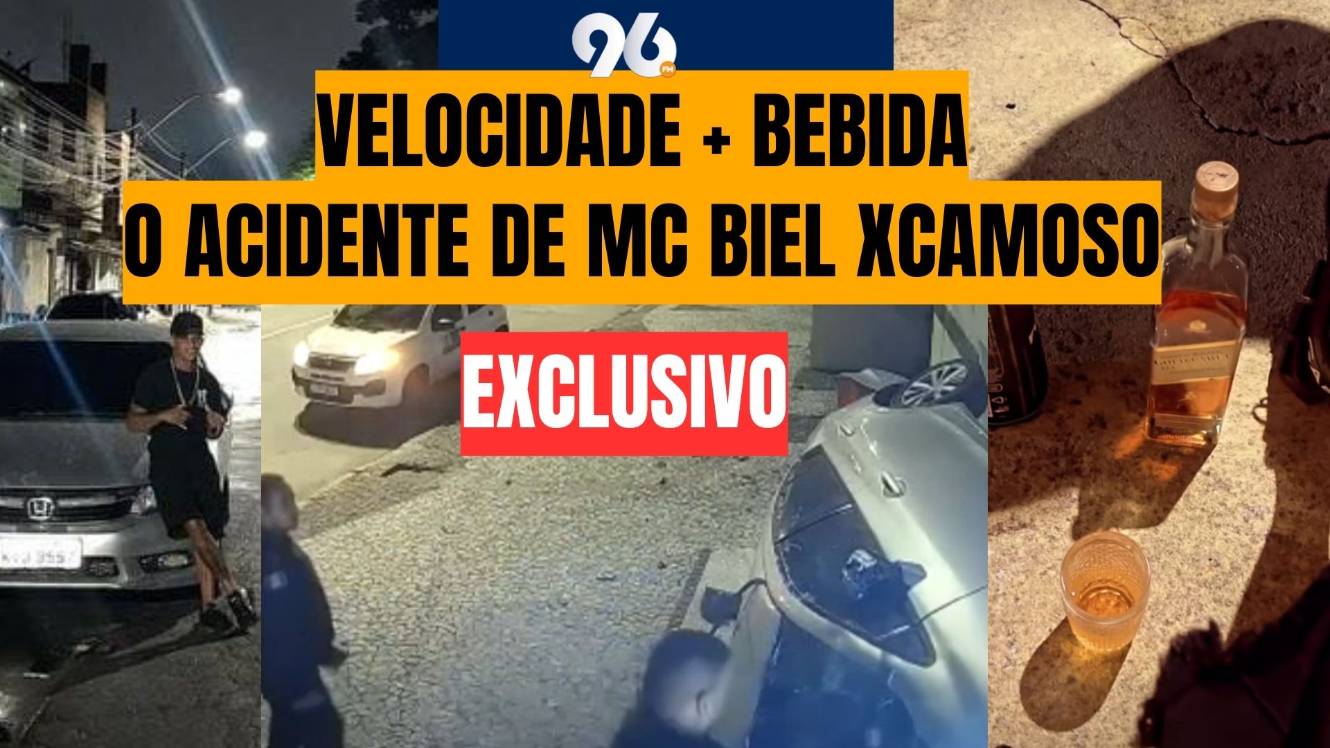 [VIDEO] MC Biel XCamoso postou fotos com bebidas antes do acidente de carro que tirou vida dele