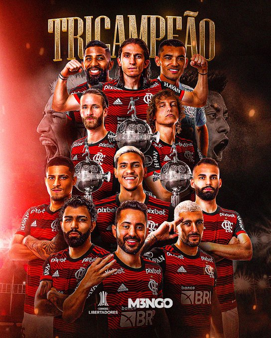 Flamengo conquista o tricampeonato da Libertadores