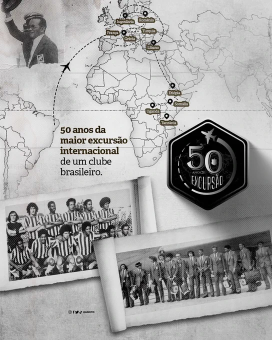 50 anos da histórica excursão do ABC a três continentes