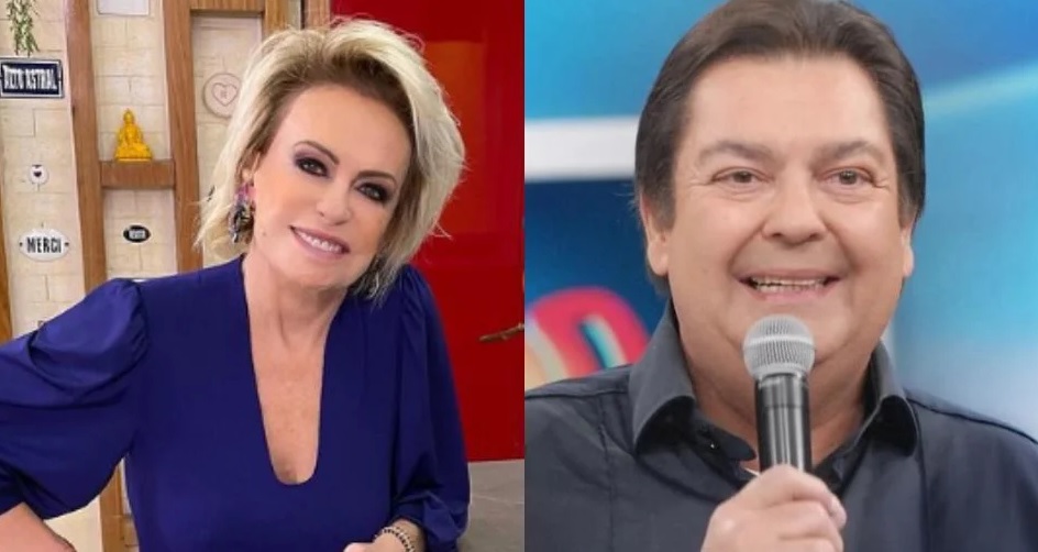 Ana Maria Braga quebra protocolo e homenageia Faustão ao vivo na Globo