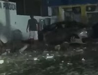 [VÍDEO] Bandidos explodem agência bancária e posto de combustíveis em Tangará