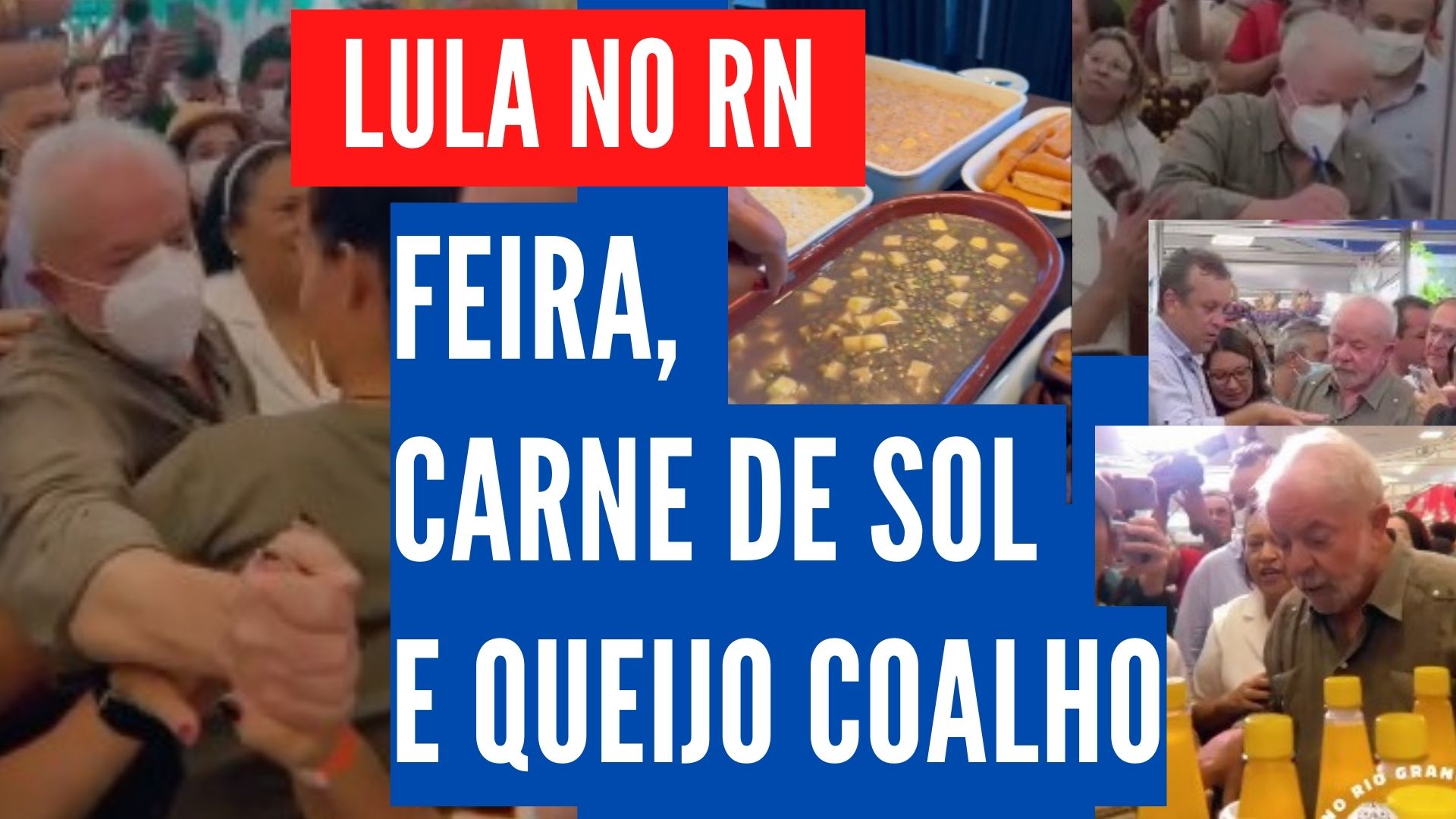 [VIDEO] Feira, povo e comida típica: Veja imagens da visita de Lula a Natal