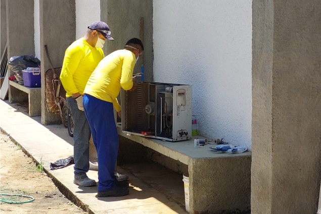 Presidiários do RN reformam escola dos Bombeiros Mirins