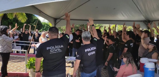 Atenção: Policiais Civis e Servidores da Sesed anunciam paralisação em agosto