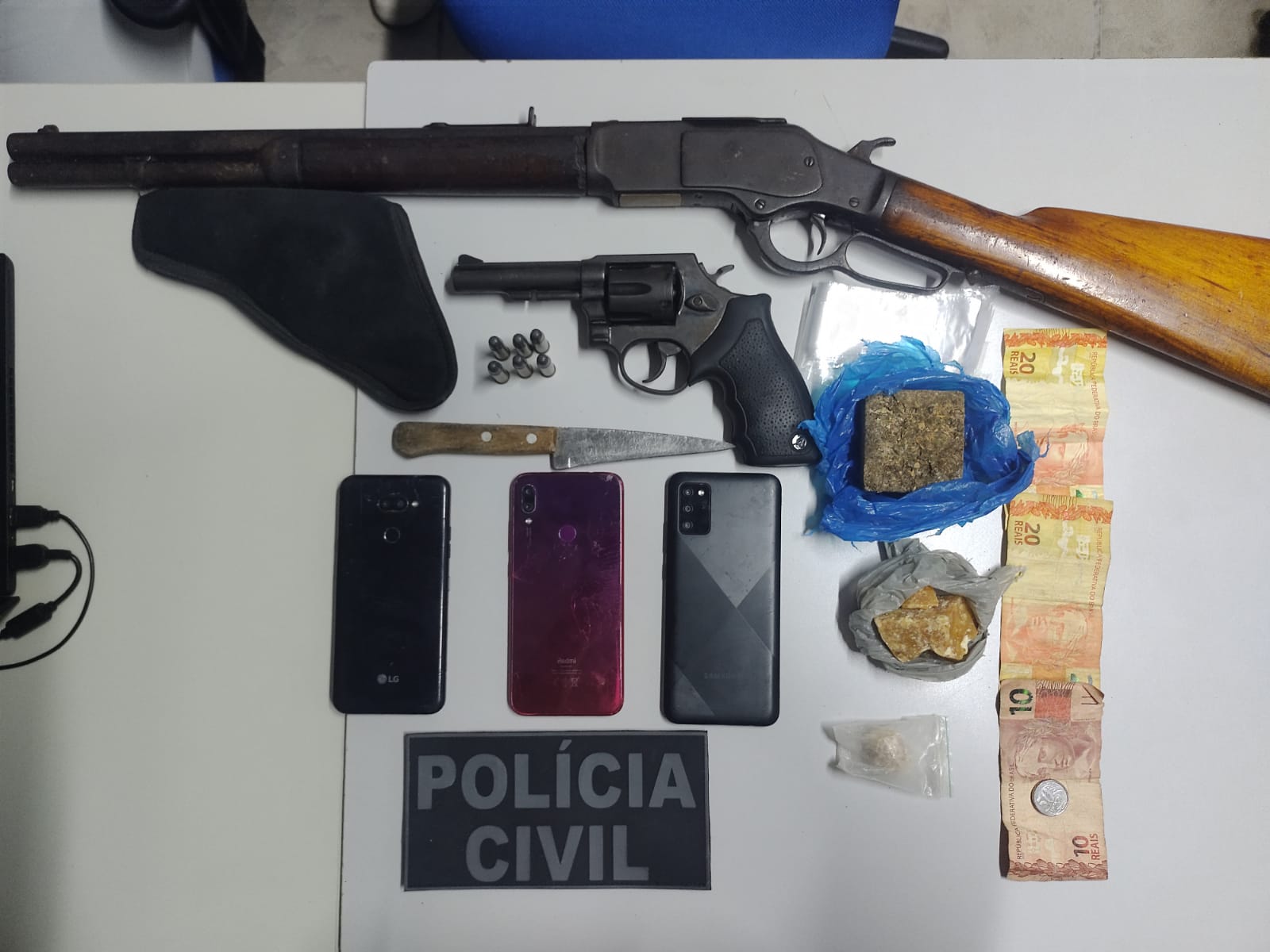 Criminoso é preso com armas e drogas na Grande Natal