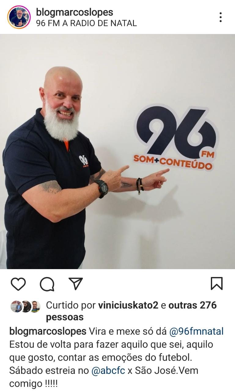 Ícone do rádio, Marcos Lopes chega a 96 e já tem data para estrear