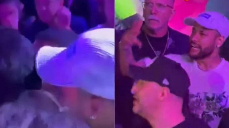 [VÍDEO] Neymar parte para briga com homem e causa confusão em festa