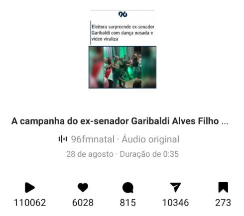 [VIDEO] "Sarrada" em ex-senador Garibaldi Alves Filho vira notícia em todo o Brasil