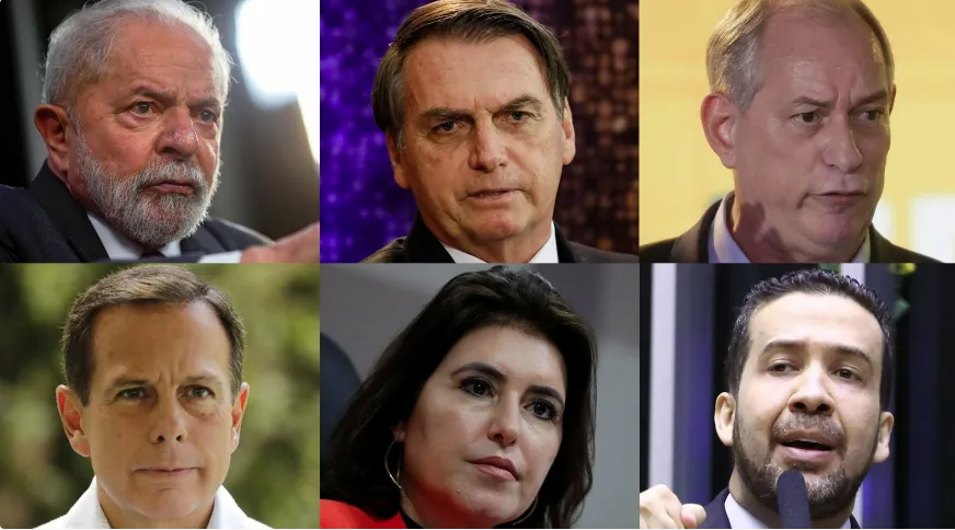 Pesquisa Ipespe: Lula tem 44%; Bolsonaro, 32%; Ciro, 8%; Doria, 4%; Tebet e Janones, 2%