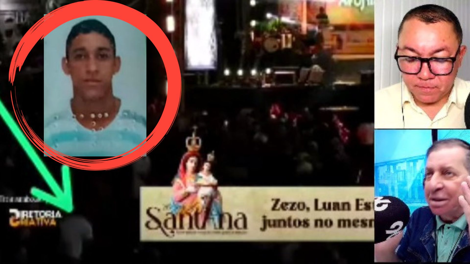 [VIDEO] Assassinato em frente ao palco interrompe show de Festa da Sant'Ana em Currais Novos